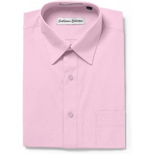 Gentlemens Collection Mens 1904 Short Sleeve Classic Fit Easy Care Dress Shirt- Many Colors Available - 1 of 1