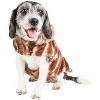 Pet Life (R) Luxe Tira-Poochoo Tiramisu Patterned Mink Fur Designer Dog Jacket - 2 of 4