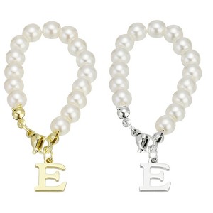 Unique Bargains Identification Handle Letter Charm Accessories Gold & Silver Tone 2 Pcs - 1 of 4
