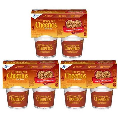 Honey Nut Cheerios Cereal Cups - 86.4oz/12pk
