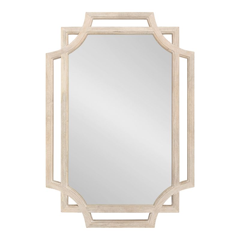 Kate and Laurel Minuette Wood Framed Wall Mirror, 27x40, White, 3 of 10