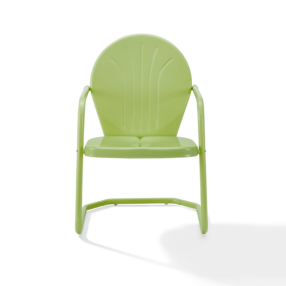 Photos - Garden Furniture Crosley Griffith Metal Chair Key Lime  