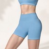 Anna-Kaci Active Women's High Waist Seamless Biker Shorts with Ribbed Waistband and Body-Hugging Fit - 4 of 4