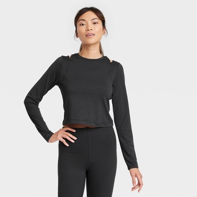 Women's Long Sleeve Cropped Top - All in Motion™