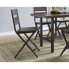 Signature Design by Ashley Set of 2 24" Kavara Counter Height Barstools Metal Acorn: Farmhouse Style, Hardwood Frame - 2 of 4
