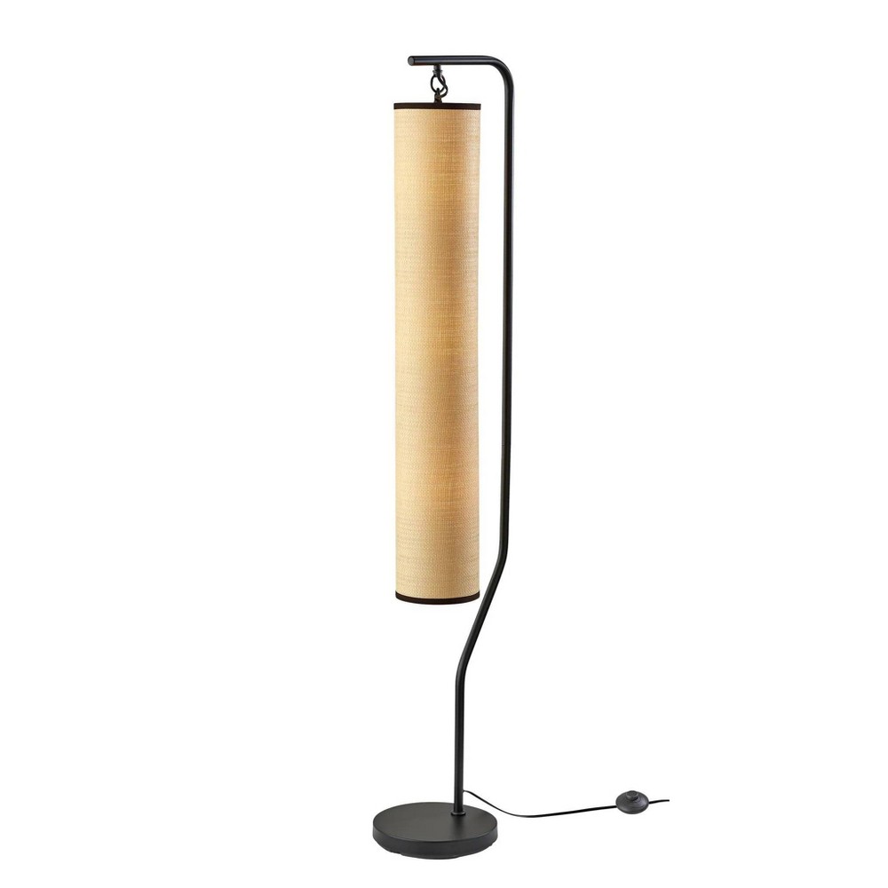 Photos - Floodlight / Street Light Adesso Lyons Floor Lamp Black 