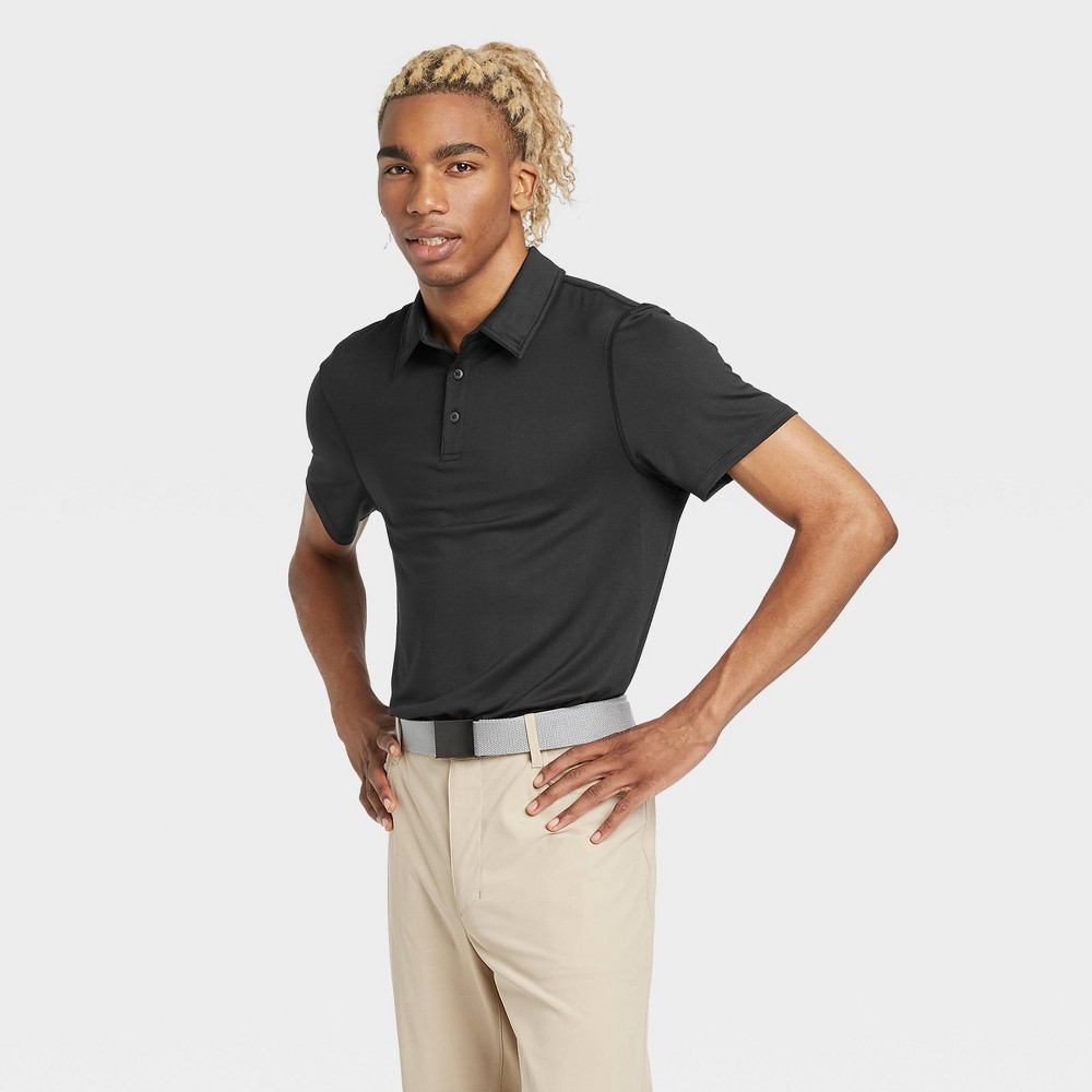 Men's Jersey Golf Polo Shirt - All in Motion Black M was $20.0 now $12.0 (40.0% off)