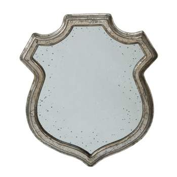 18" x 21" Empire Crest Medium Mirror Distressed Silver - A&B Home