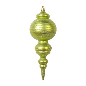 Vickerman 10" Matte with Glitter Finial Ornament - 1 of 1