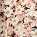 pale blush black floral
