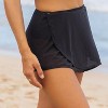 Calypsa Women's 2in1 Bikini Bottom With Snap On Mesh Skirt - image 2 of 4