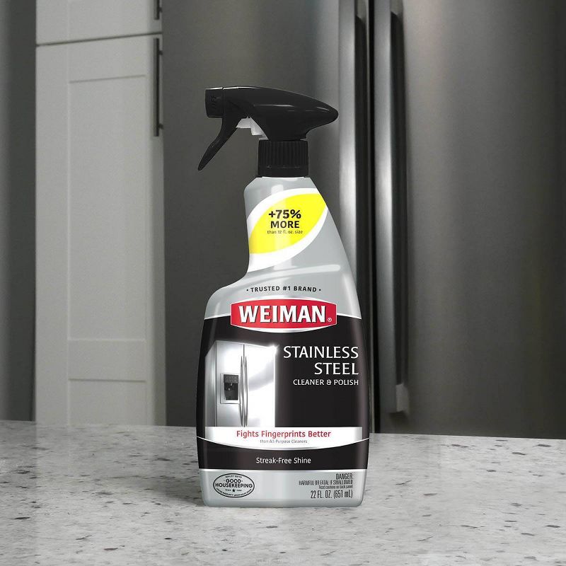 Weiman Stainless Steel Cleaner and Polish Trigger - 22 fl oz, 5 of 10