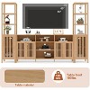 Combination TV Cabinet, for TVs Up to 70", Large TV Stand with Bookshelves, Storage TV Cabinet - 3 of 4
