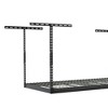 MonsterRax 2 x 8 Foot Heavy Duty Overhead Garage Storage Rack Holds Up to 350 Pounds with Adjustable Height Ranging from 24 to 45 Inches, Hammertone - 4 of 4