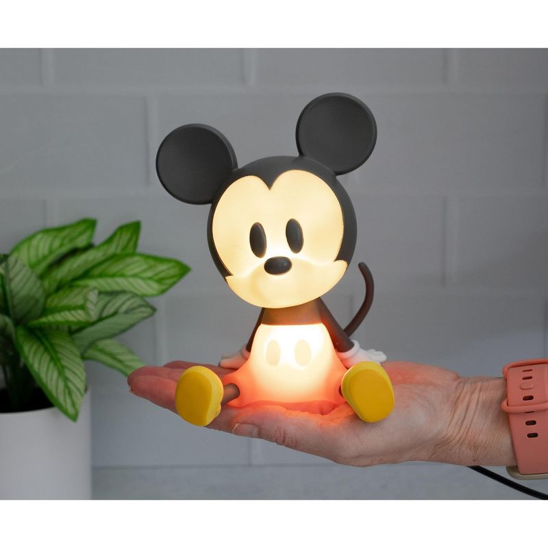 Ukonic Disney Mickey Mouse Figural LED Mood Light | 6 Inches Tall, 3 of 7
