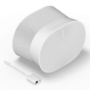 Sonos Era 100 Voice-controlled Wireless Bluetooth Smart Speaker With Split  Combo Cable Adapter With Ethernet And 3.5 Mm Jack (black) : Target