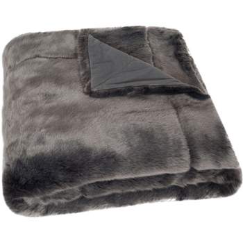 Faux  Fur Throw Blanket - Silver - 50" x 60" - Safavieh