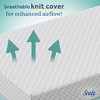 Sealy OmniPedic Refresh Breathable Knit 2-Stage Crib Mattress - White - 3 of 4