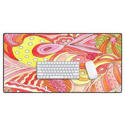 Rosie Brown Swirls Desk Mat - Deny Designs
