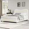 Twin /Full/Queen Bed Frame for Kids with Velvet Upholstered Headboard, Low Profile Platform Bed for Girls and Boys - 2 of 4