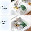 LunaLulinlk Dish Drying Rack- Space-Saving Dish Rack, Dish Racks for Kitchen Counter, Stainless Steel Kitchen Drying Rack with a Cutlery Holder - 2 of 4
