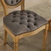 PAGED French Style Dining Chairs Set of 2 with High Backrest Wood Frame Living Room Chairs with Nailhead Trim for Living Room - 2 of 4