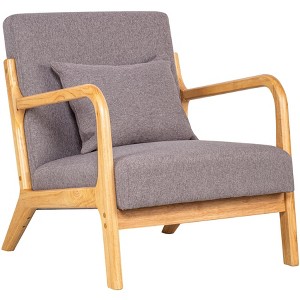 Nordlys Solid Wood and Fabric Lounge Chair Countryside Style Living Room - 1 of 4