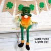 The Lakeside Collection St Patricks Leprechaun Gnome Lighted Plush Figure With Shamrock - 2 of 2