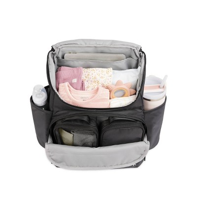 Skip Hop Forma Next Diaper Bag Backpack - Black: Water Repellent, 1.3lb, Nylon Shell, Fits Laptop Up To 15 Inches — фото 2
