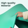 Fitvids 1/2-Inch Thick High Density Foam Exercise Yoga Mat with Carrying Strap, For Cushioning The Body Against Hard Floors, Aqua - 3 of 4