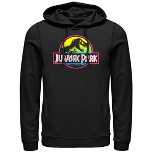 Men's Jurassic Park T Rex Logo Pull Over Hoodie - 1 of 3