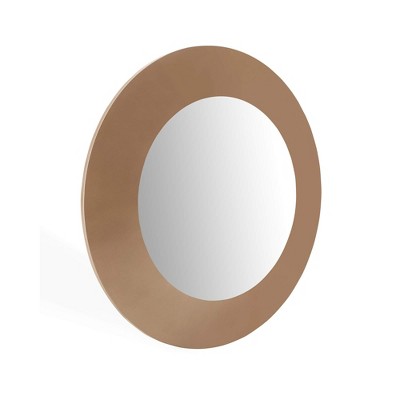 Whiteline Modern Living Modern Contemporary Wall Accent Dresser Mirror, Gold
