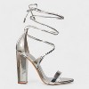 Charles Albert Women's High Heeled Dressy Strappy Lace Up Block Heels for Women – Open Toe, Gladiator, Comfy 4-Inch Heeled Sandals - 2 of 4