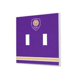 MLS Eastern Conference Teams Stripe Hidden-Screw Light Switch Plate for Double Toggle - 1 of 4