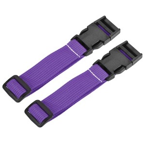 Unique Bargains Travel Packing Adjustable Utility Strap with Buckle 2 Pcs - 1 of 4