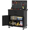 Garvee Rolling Tool Box with Drawers, Toolbox Organization W/Pegboard and Adjustable Shelf for Garage, Black - 2 of 4