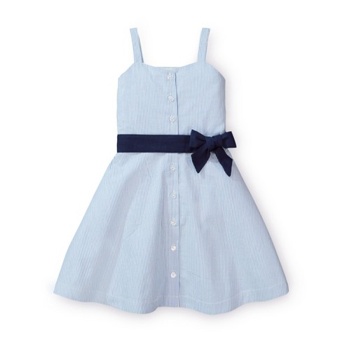 Hope & Henry Girls' Seersucker Sun Dress With Sash, Toddler : Target
