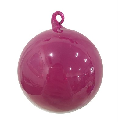 Season's Designs Christmas Tree 120Mm Glass Ornamentament Bulk Pack Magenta