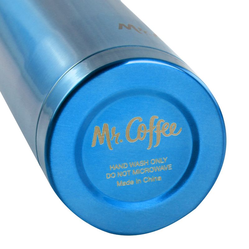 Mr. Coffee Javelin 15.5 Ounce Stainless Steel Double Wall Thermal Travel Bottle in Blue, 5 of 6