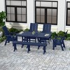 WestinTrends 6 Piece Outdoor Patio Dining Table and Armchair Dining Bench Set - 2 of 3