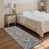 coucheta Multi-size Washable Floral Area Rugs for Living Room, Soft Vintage Low Pile Non Slip Stain Resistant Print Carpet, for Bedroom Dining Room - 2 of 4