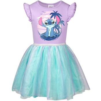 Disney Lilo & Stitch Raya and the Last Dragon Encanto Moana Mirabel Sisu Girls Dress Tulle Dress Little Kid to Big Kid