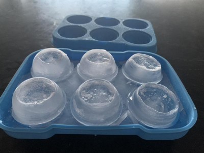True Sphere Ice Tray, Dishwasher-safe Silicone Ice Mold, Makes 6 Ice  Spheres, Blue : Target