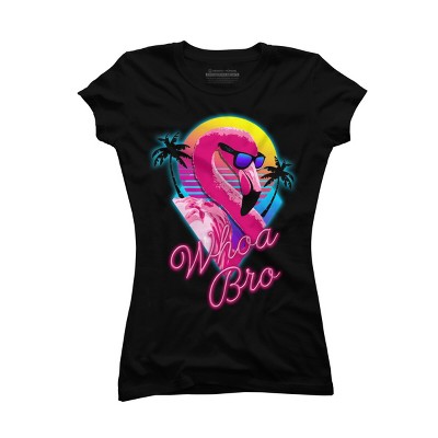 Junior's Design By Humans Whoa Bro By tararisingnc T-Shirt