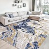 homfan Runner Rug Machine Washable Kitchen Runner Rugs Soft Low Pile Modern Abstract Floor Rug Marble Carpet Runners for Hallway Entryway Bedside - 4 of 4