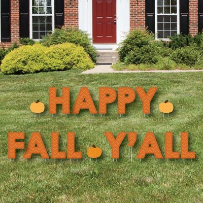 Big Dot of Happiness Pumpkin Patch - Yard Sign Outdoor Lawn Decorations - Fall, Halloween or Thanksgiving Party Yard Signs - Happy Fall Y'all