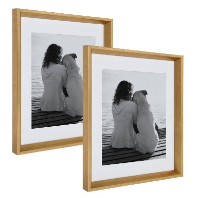Better Homes & Gardens 16x20 Matted to 11x14 Metal Gallery Wall Picture  Frame, Gold