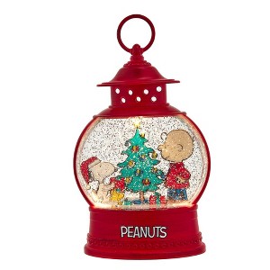 Kurt Adler Peanuts Battery-Operated USB Light Up Snoopy and Charlie Brown Lantern - 1 of 4