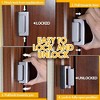 DOMETOUR Home Security Door Lock, 2 Pack Childproof Reinforcement Lock, 3 Inch, 800 lbs, for Inward Swinging Front Door, Flip Night Lock - 4 of 4