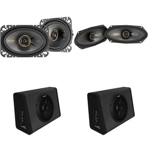 Kicker (2) 11PT250 Truck Enclosure & Kicker 51KSC41004, 51KSC4604  KS-Series 4x10" & 4x6" Bundle - 1 of 4